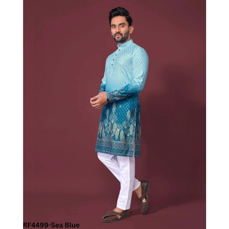 Stand Collar Muslim Shirt Men  - Ethnic Fashion India 评论和价格