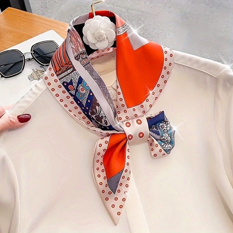 Boho Chic Orange Floral Print  - Ethnic Fashion Design 评论和价格