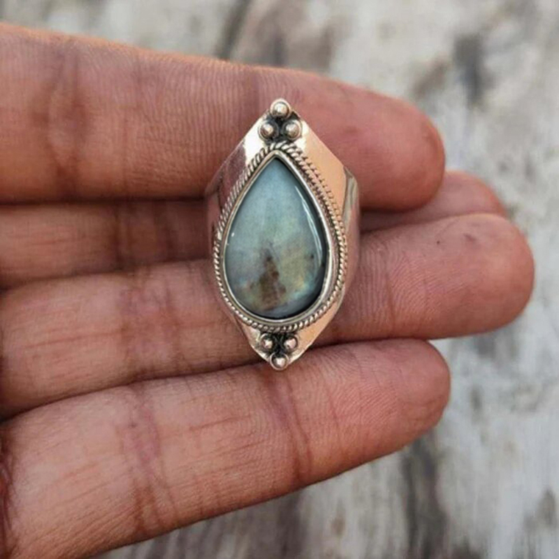 Huitan Vintage Women Rings wit - Ethnic Fashion Design 评论和价格